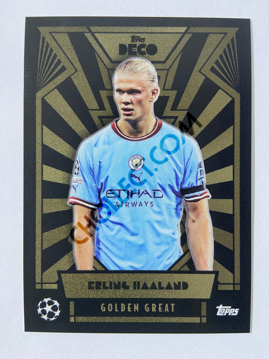 Erling Haaland - Manchester City 2022 Topps Deco EUFA Golden Great