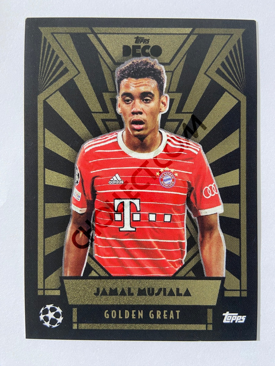 Jamal Musiala - Bayern Munich 2022 Topps Deco EUFA Golden Great