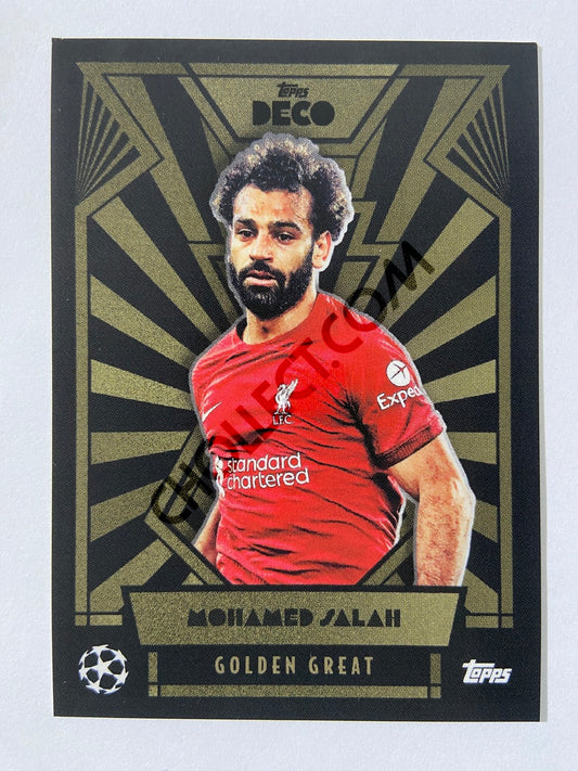 Mohamed Salah - Liverpool 2022 Topps Deco EUFA Golden Great