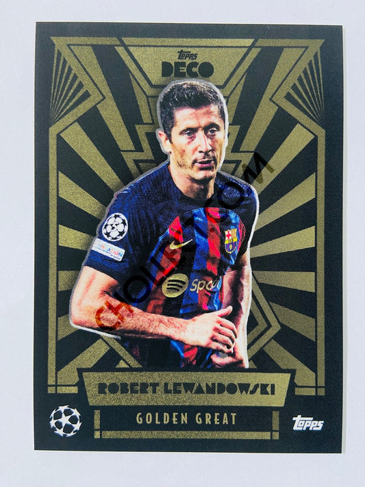 Robert Lewandowski - Barcelona 2022 Topps Deco EUFA Golden Great