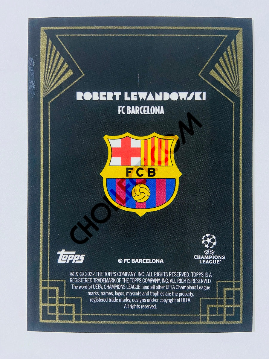 Robert Lewandowski - Barcelona 2022 Topps Deco EUFA Golden Great