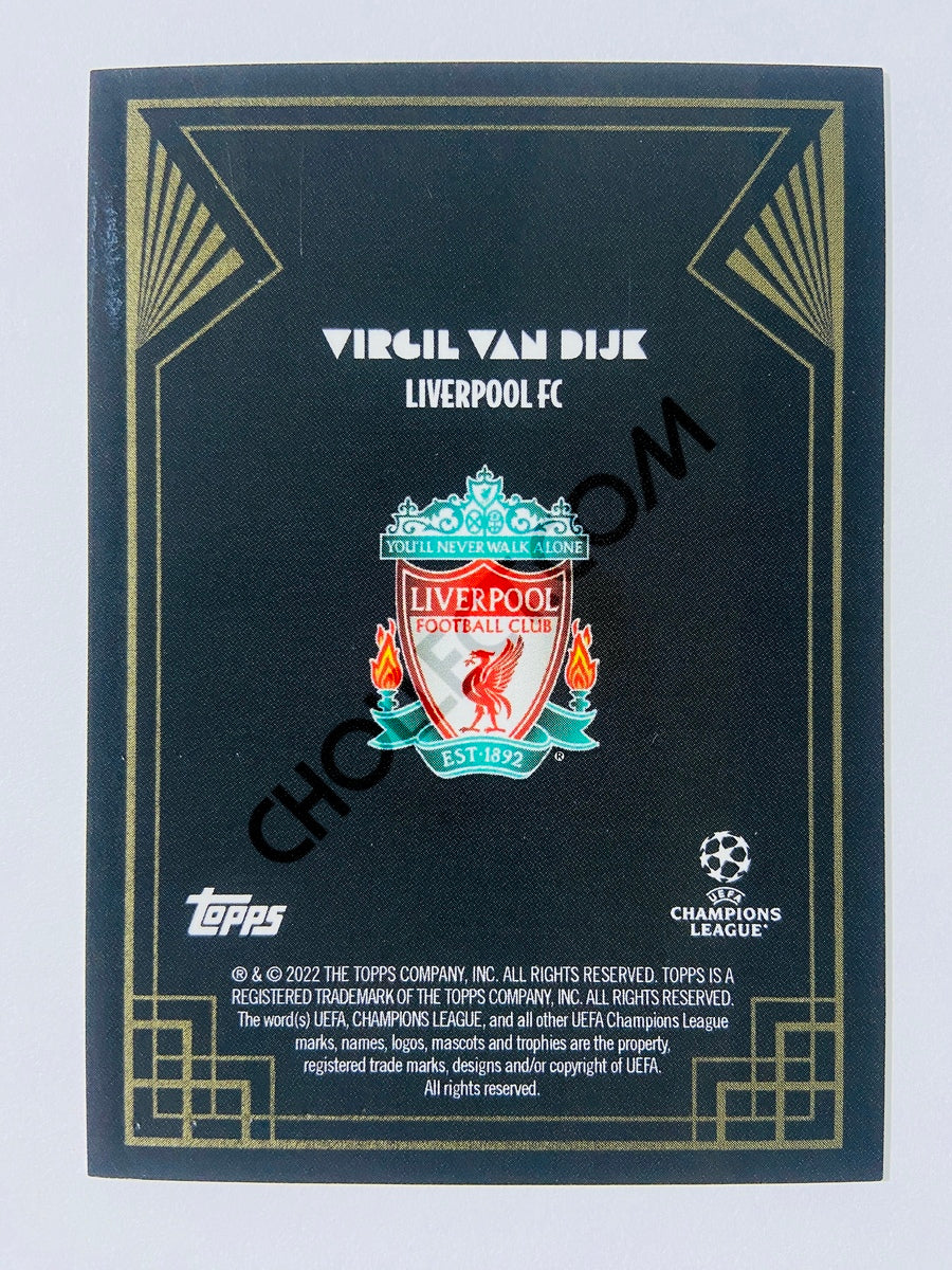 Virgil van Dijk - Liverpool 2022 Topps Deco EUFA Golden Great