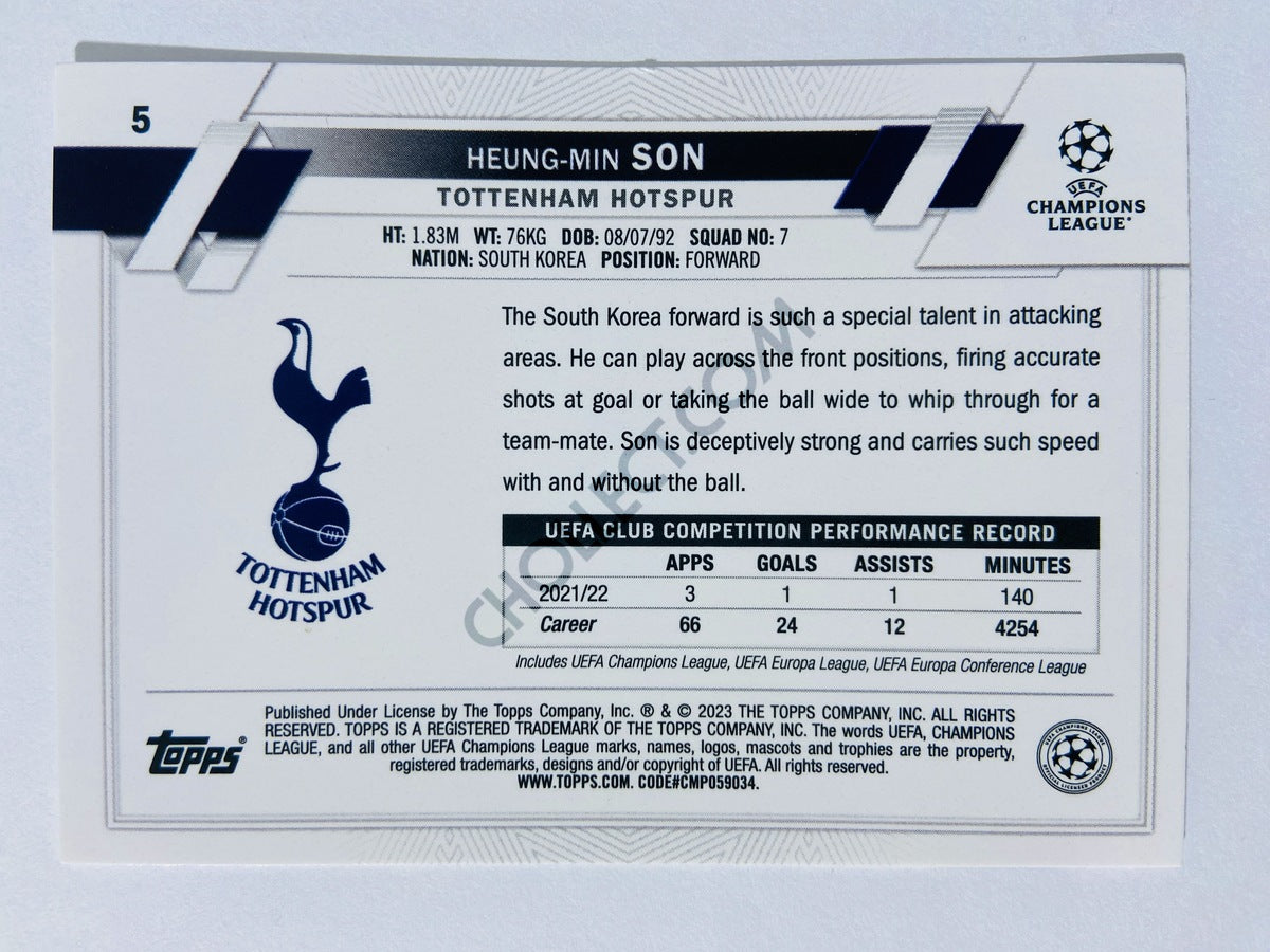 Heung-min Son - Tottenham Hotspur 2022-23 Topps UEFA Club Competitions #5