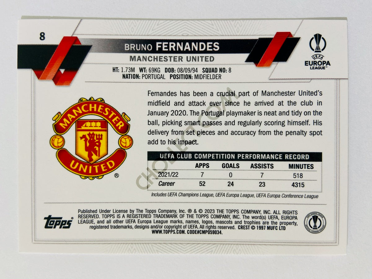 Bruno Fernandes - Manchester United 2022-23 Topps UEFA Club Competitions #8