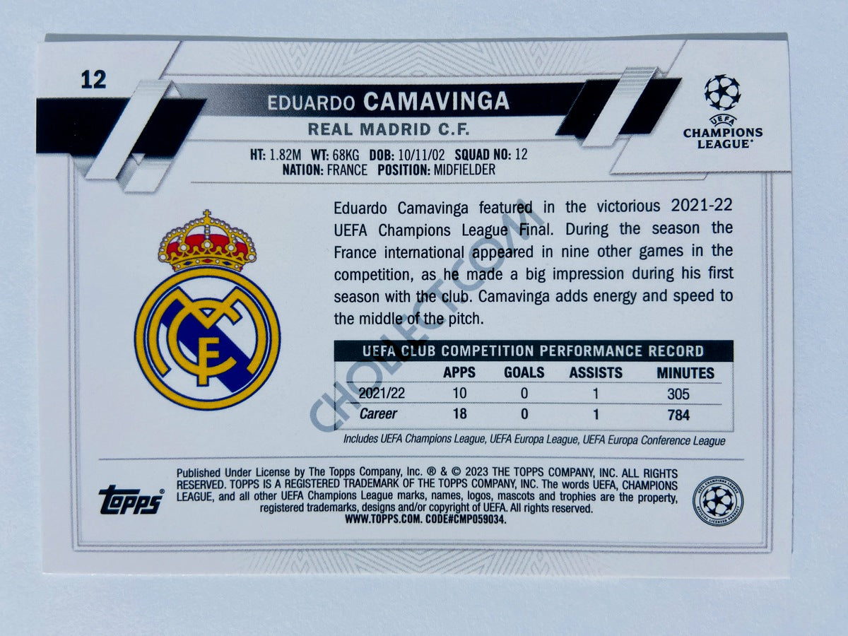 Eduardo Camavinga - Real Madrid C.F. 2022-23 Topps UEFA Club Competitions #12