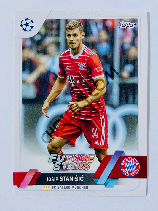 Josip Stanisic - FC Bayern München 2022-23 Topps UEFA Club Competitions Future Stars #16