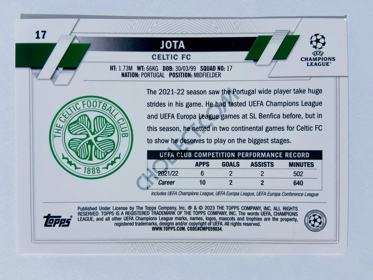 Jota - Celtic FC 2022-23 Topps UEFA Club Competitions #17