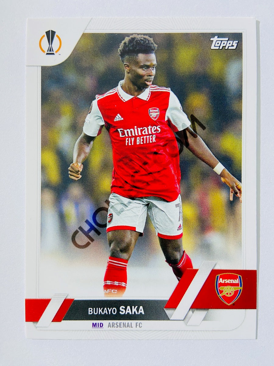 Bukayo Saka - Arsenal FC 2022-23 Topps UEFA Club Competitions #25