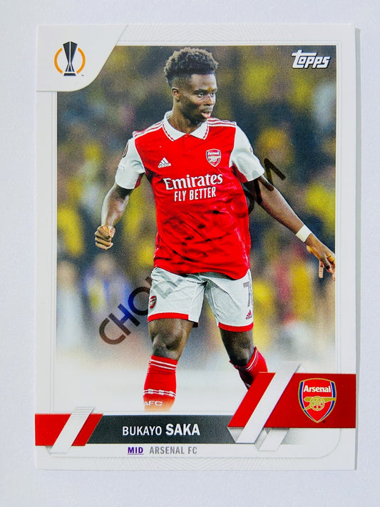 Bukayo Saka - Arsenal FC 2022-23 Topps UEFA Club Competitions #25