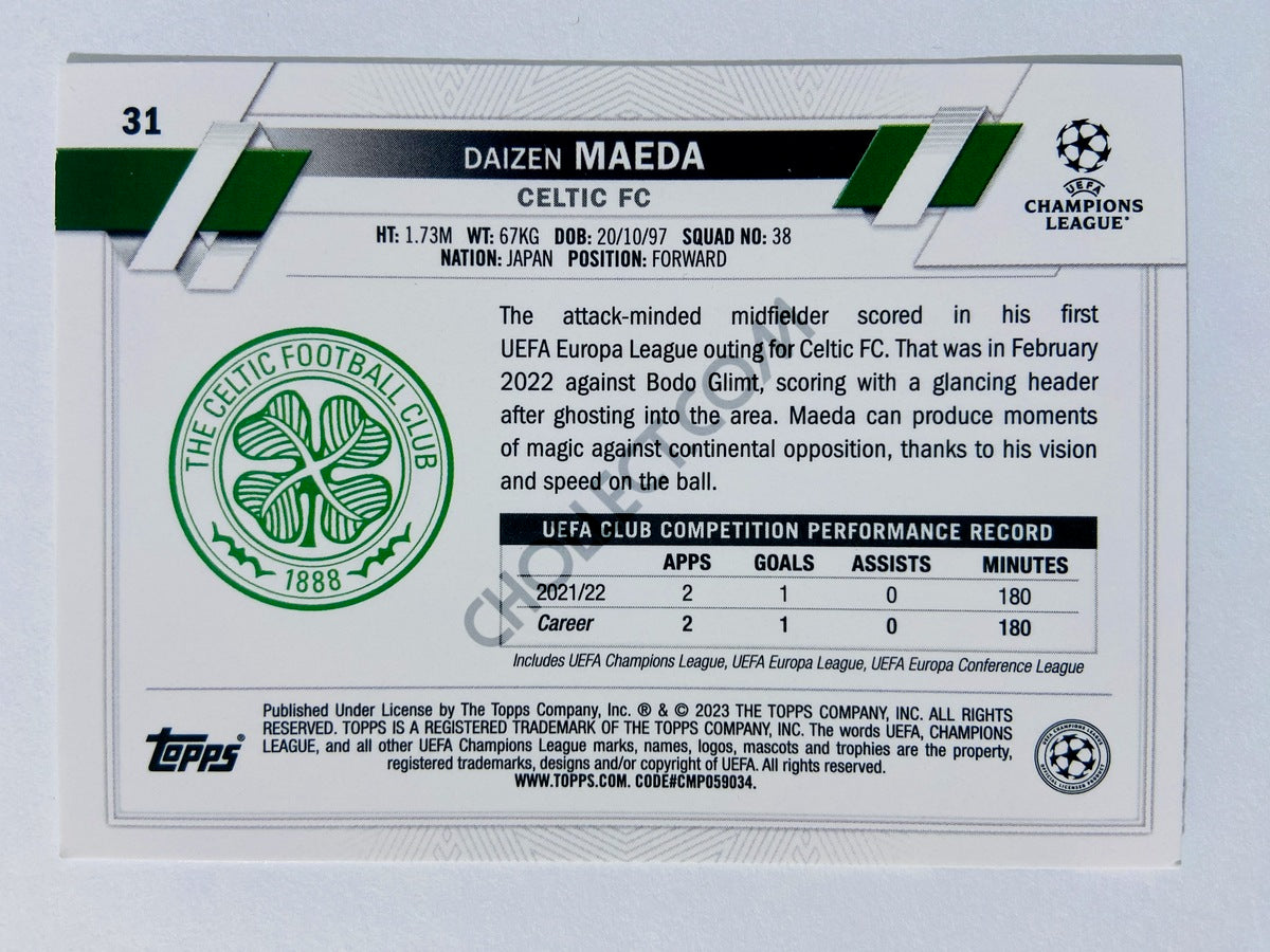 Daizen Maeda - Celtic FC 2022-23 Topps UEFA Club Competitions #31