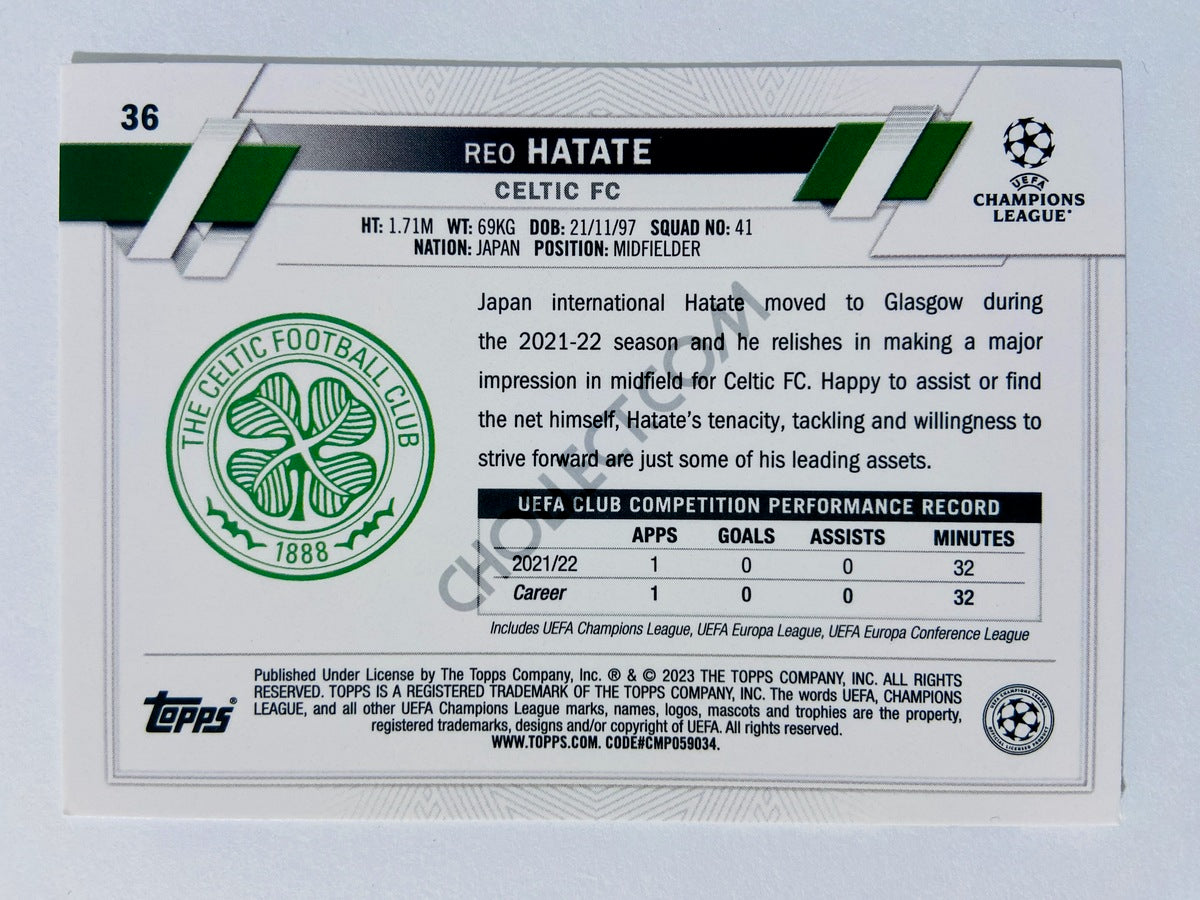 Reo Hatate - Celtic FC 2022-23 Topps UEFA Club Competitions #36