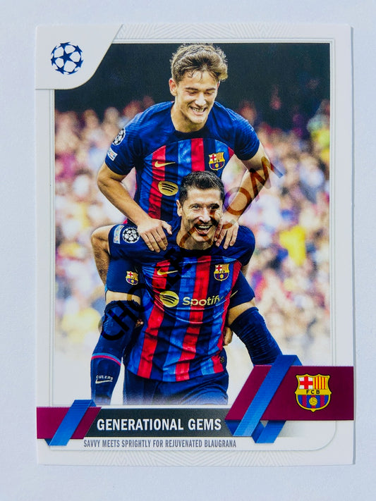 Generational Gems - FC Barcelona 2022-23 Topps UEFA Club Competitions #54