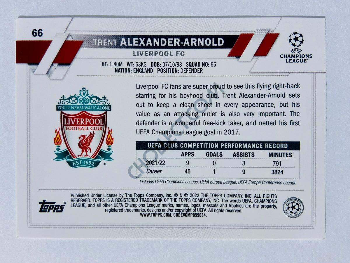 Trent Alexander-Arnold - Liverpool FC 2022-23 Topps UEFA Club Competitions #66