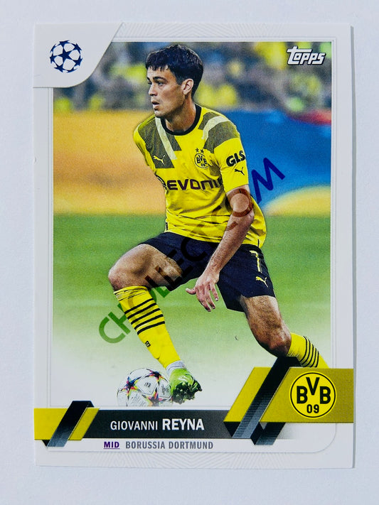 Giovanni Reyna - Borussia Dortmund 2022-23 Topps UEFA Club Competitions #69