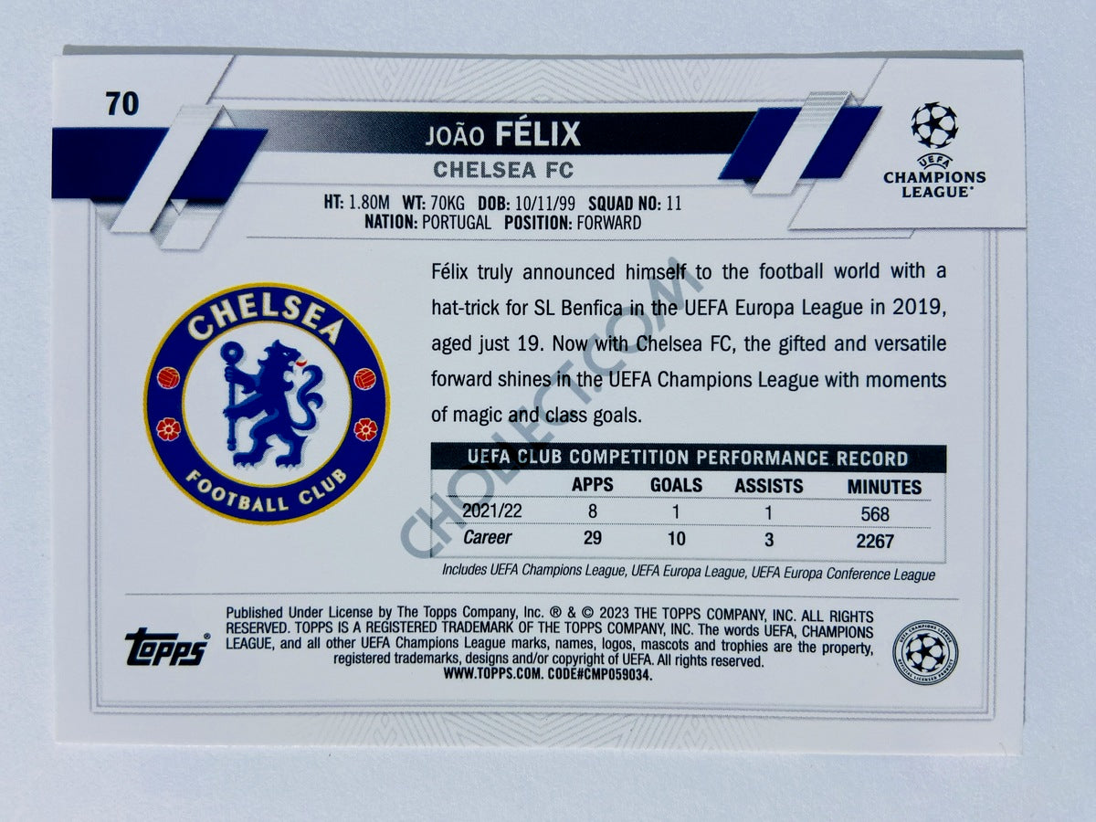 Joao Felix - Chelsea FC 2022-23 Topps UEFA Club Competitions #70