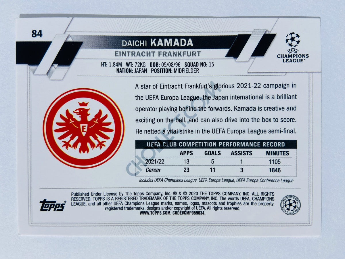 Daichi Kamada - Eintracht Frankfurt 2022-23 Topps UEFA Club Competitions #84