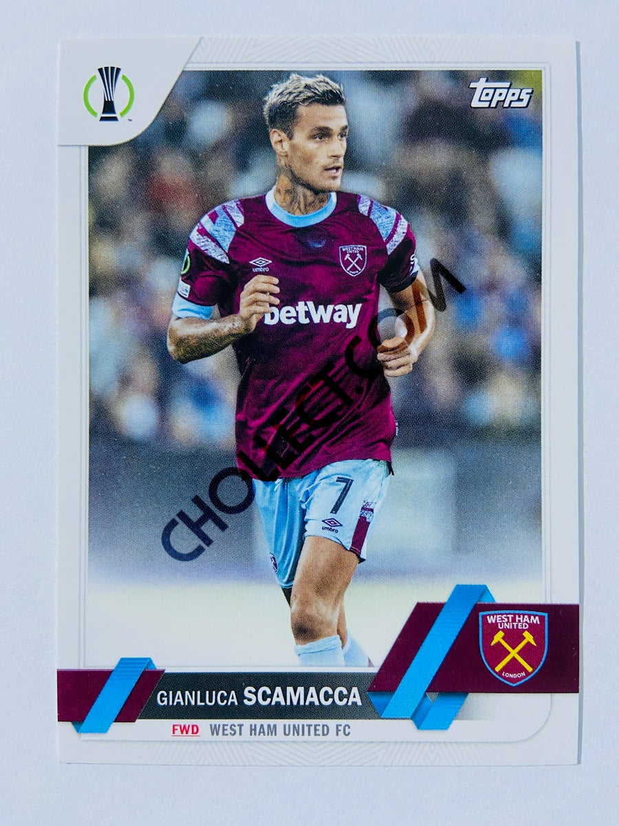 Gianluca Scamacca - West Ham United FC 2022-23 Topps UEFA Club Competitions #94