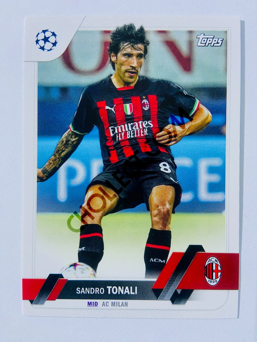 Sandro Tonali - AC Milan 2022-23 Topps UEFA Club Competitions #128