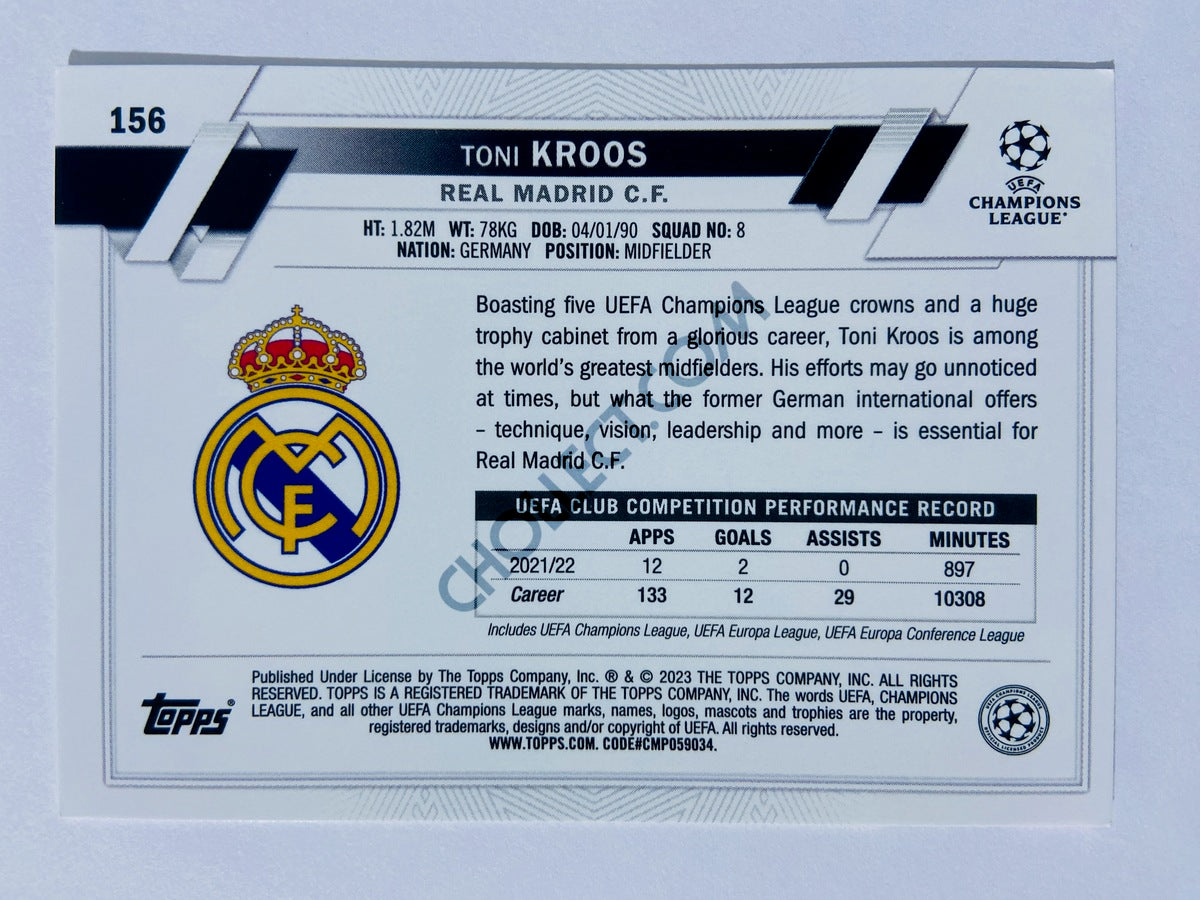 Toni Kroos - Real Madrid C.F. 2022-23 Topps UEFA Club Competitions #156