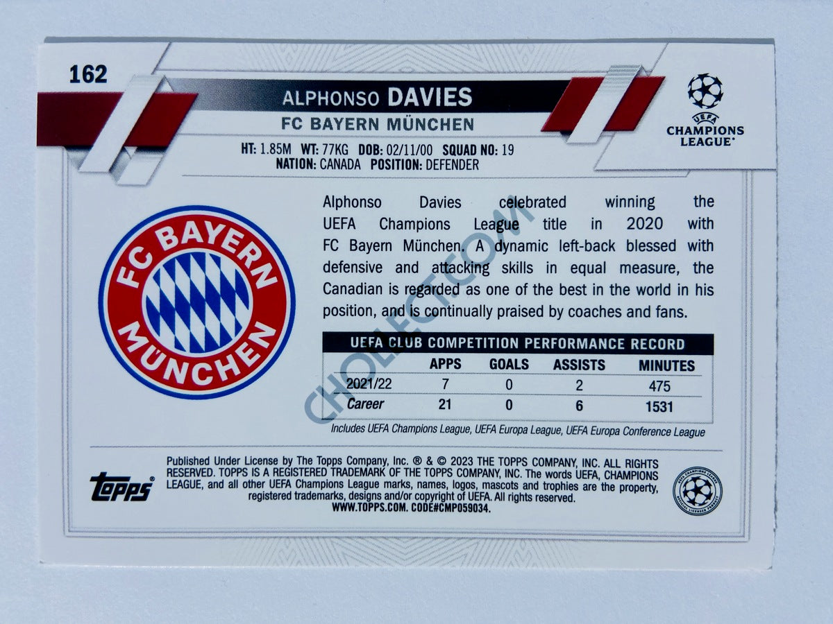 Alphonso Davies - FC Bayern München 2022-23 Topps UEFA Club Competitions #162