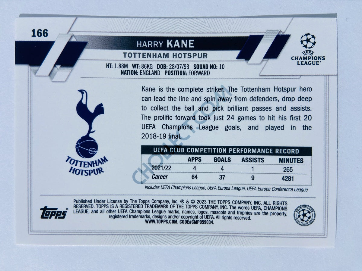 Harry Kane - Tottenham Hotspur 2022-23 Topps UEFA Club Competitions #166