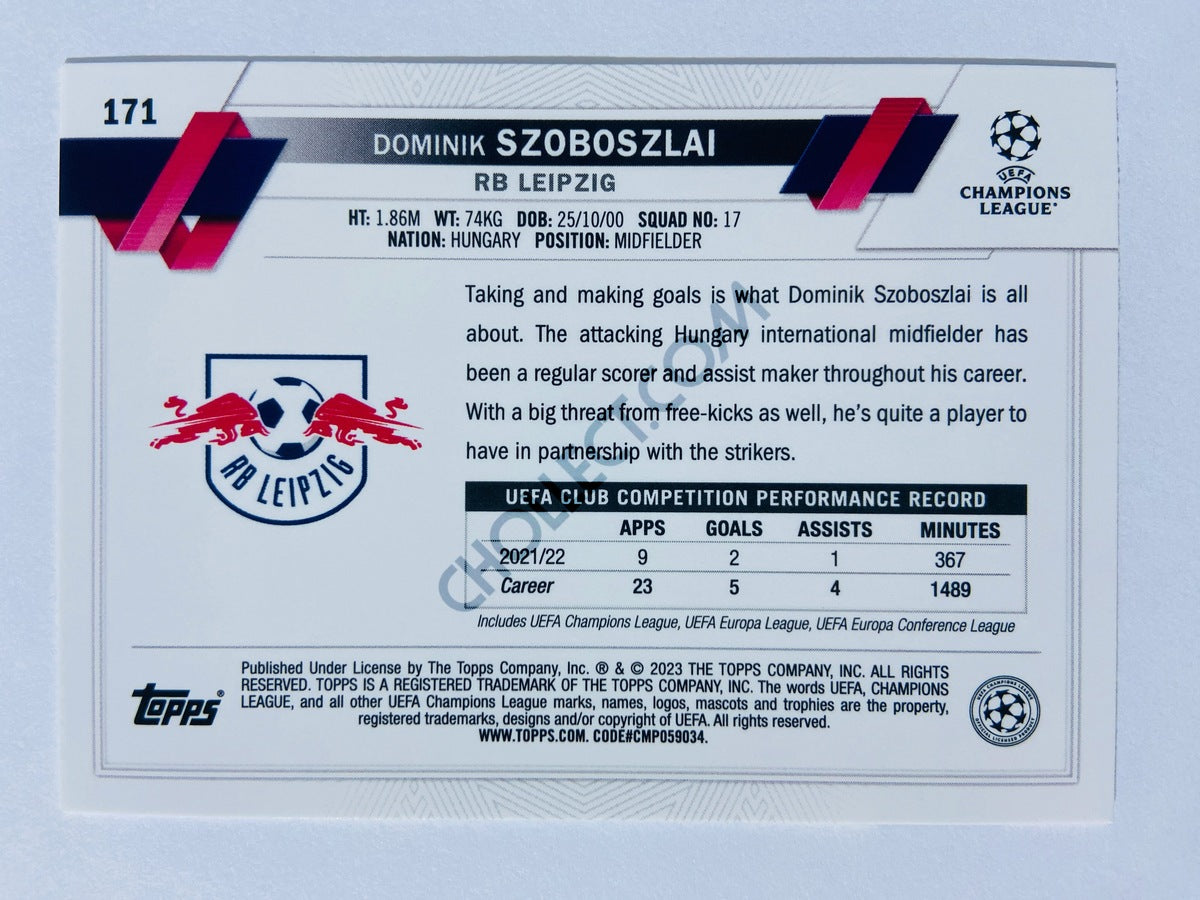 Dominik Szoboszlai - RB Leipzig 2022-23 Topps UEFA Club Competitions #171