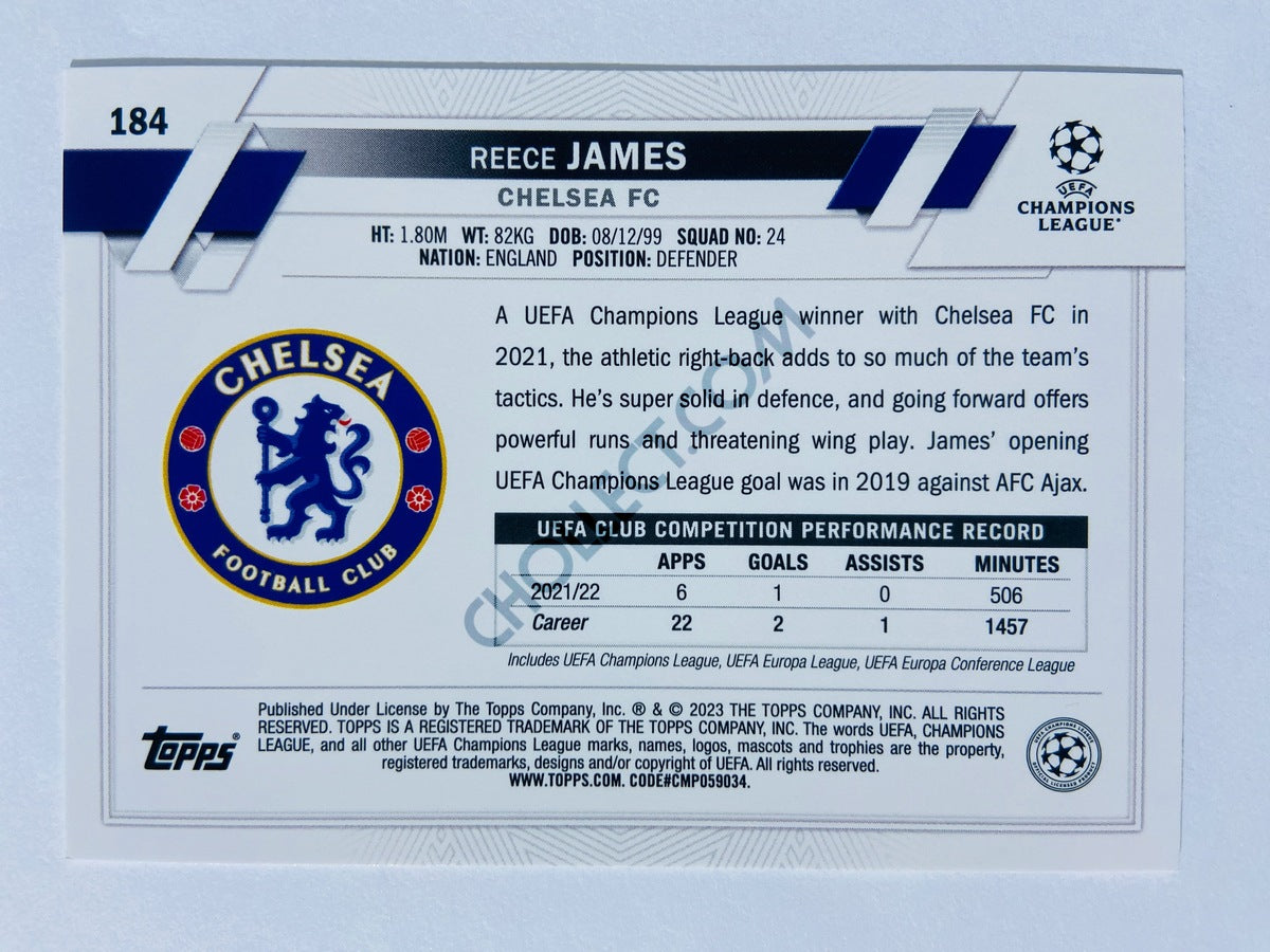 Reece James - Chelsea FC 2022-23 Topps UEFA Club Competitions #184