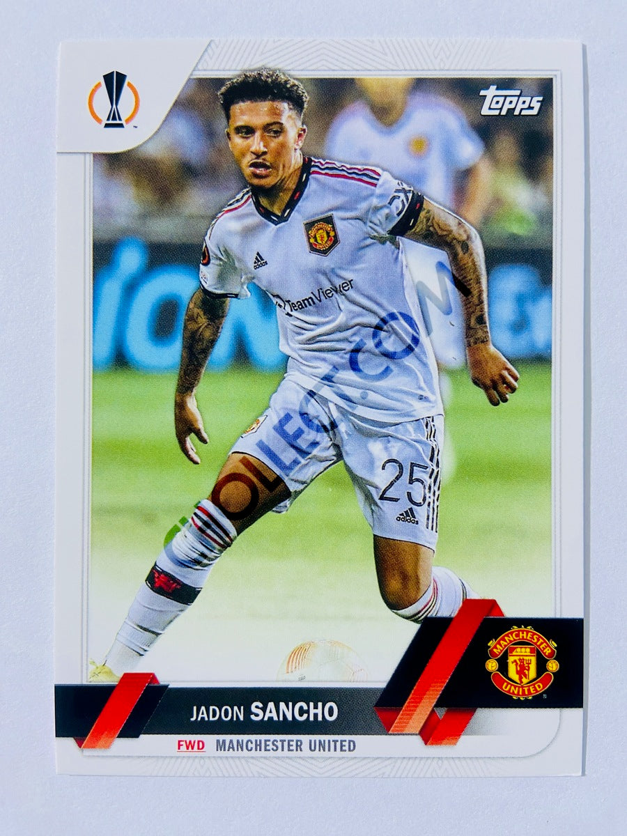 Jadon Sancho - Manchester United 2022-23 Topps UEFA Club Competitions #186