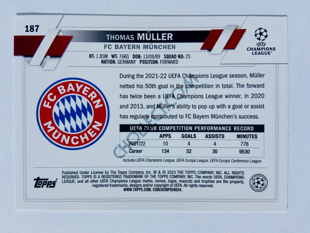 Thomas Müller - FC Bayern München 2022-23 Topps UEFA Club Competitions #187