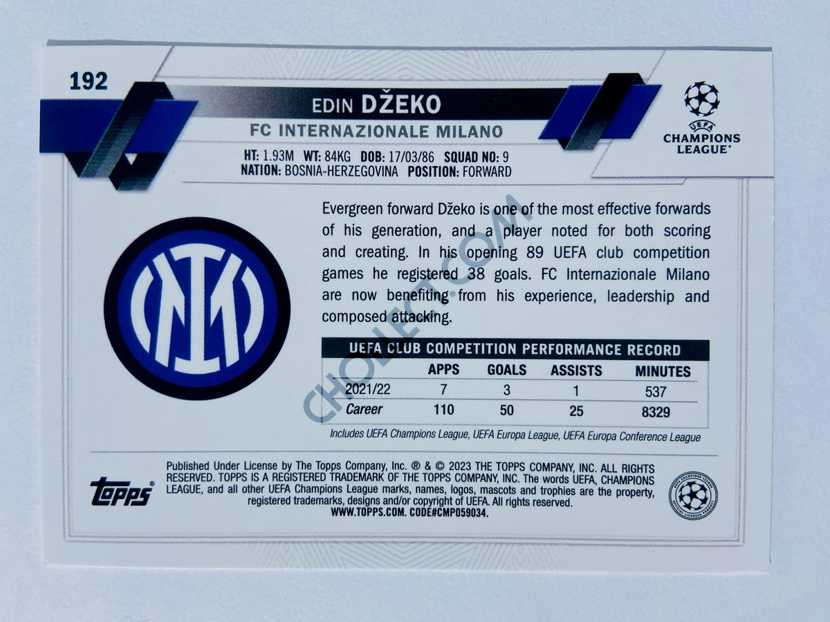 Edin Dzeko - FC Internazionale Milano 2022-23 Topps UEFA Club Competitions #192