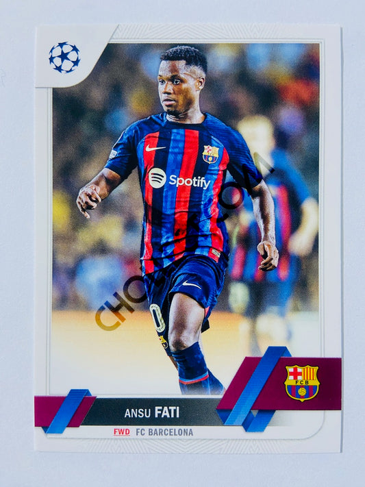 Ansu Fati - FC Barcelona 2022-23 Topps UEFA Club Competitions #193