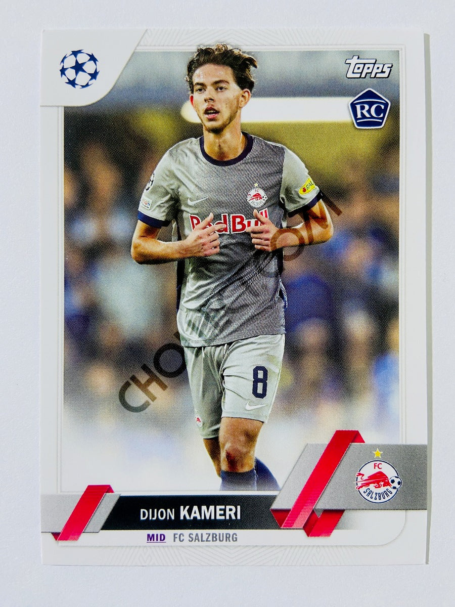 Dijon Kameri - FC Salzburg 2022-23 Topps UEFA Club Competitions RC Rookie #2