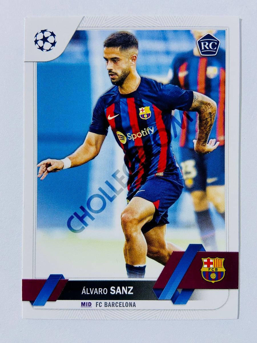 Alvaro Sanz - FC Barcelona 2022-23 Topps UEFA Club Competitions RC Rookie #67