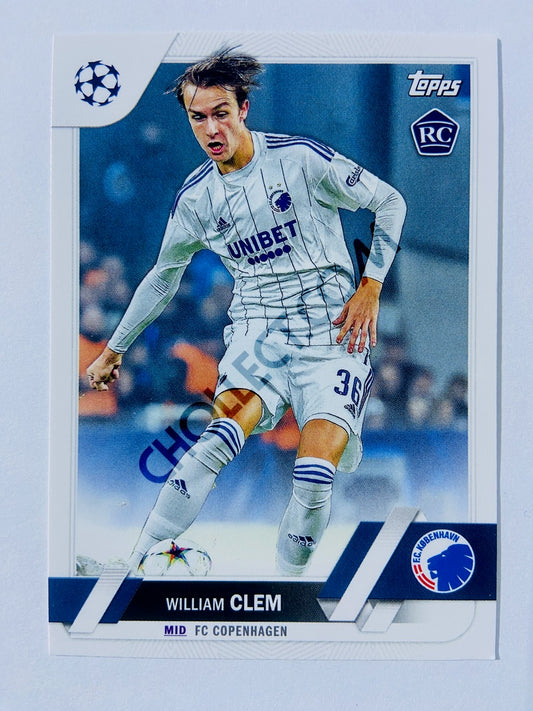 William Clem - FC Copenhagen 2022-23 Topps UEFA Club Competitions RC Rookie #139