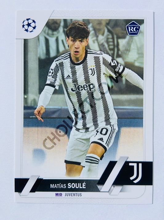 Matias Soule - Juventus 2022-23 Topps UEFA Club Competitions RC Rookie #147