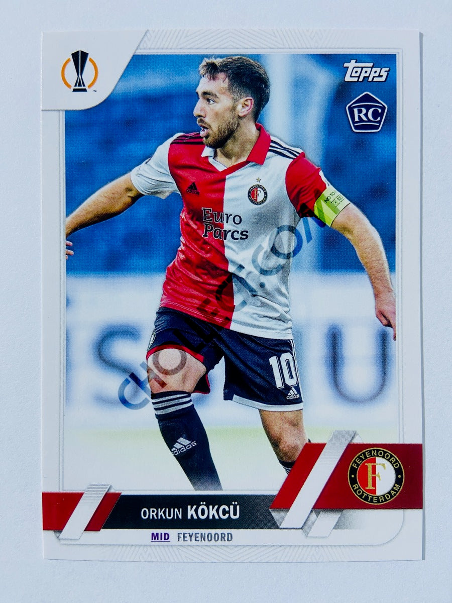 Orkun Kökcü - Feyenoord 2022-23 Topps UEFA Club Competitions RC Rookie #151