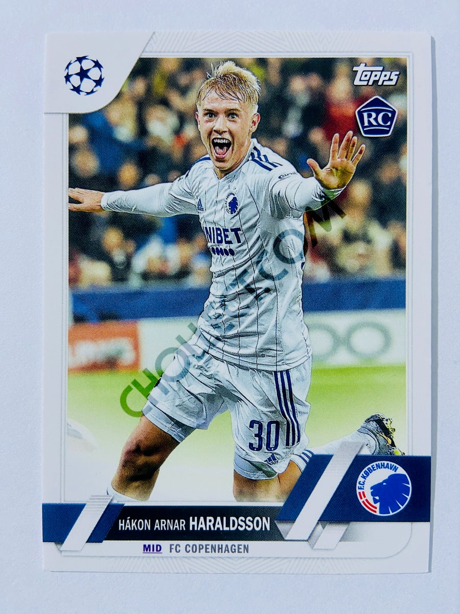 Hakon Arnar Haraldsson - FC Copenhagen 2022-23 Topps UEFA Club Competitions RC Rookie #175