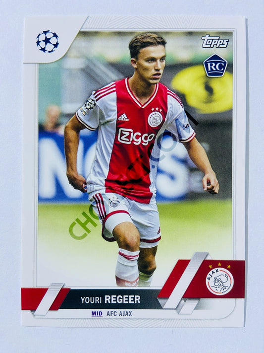 Youri Regeer - AFC Ajax 2022-23 Topps UEFA Club Competitions RC Rookie #179