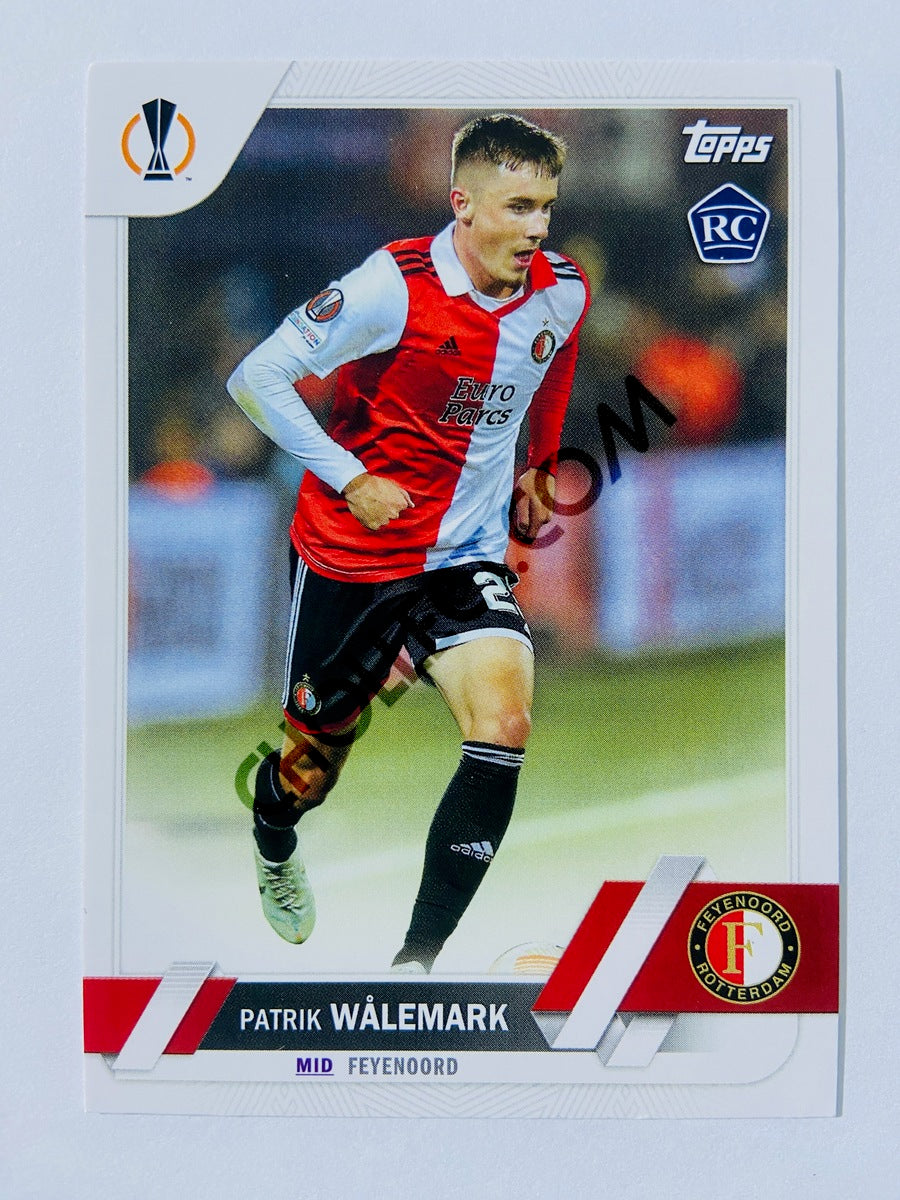 Patrik Walemark - Feyenoord 2022-23 Topps UEFA Club Competitions RC Rookie #182