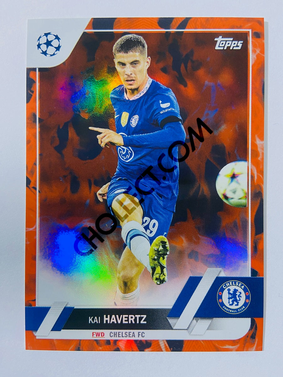 Kai Havertz - Chelsea FC 2022-23 Topps UEFA Club Competitions Inferno Foil Parallel #29