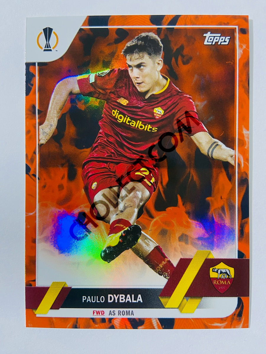 Paulo Dybala - AS Roma 2022-23 Topps UEFA Club Competitions Inferno Foil Parallel #159