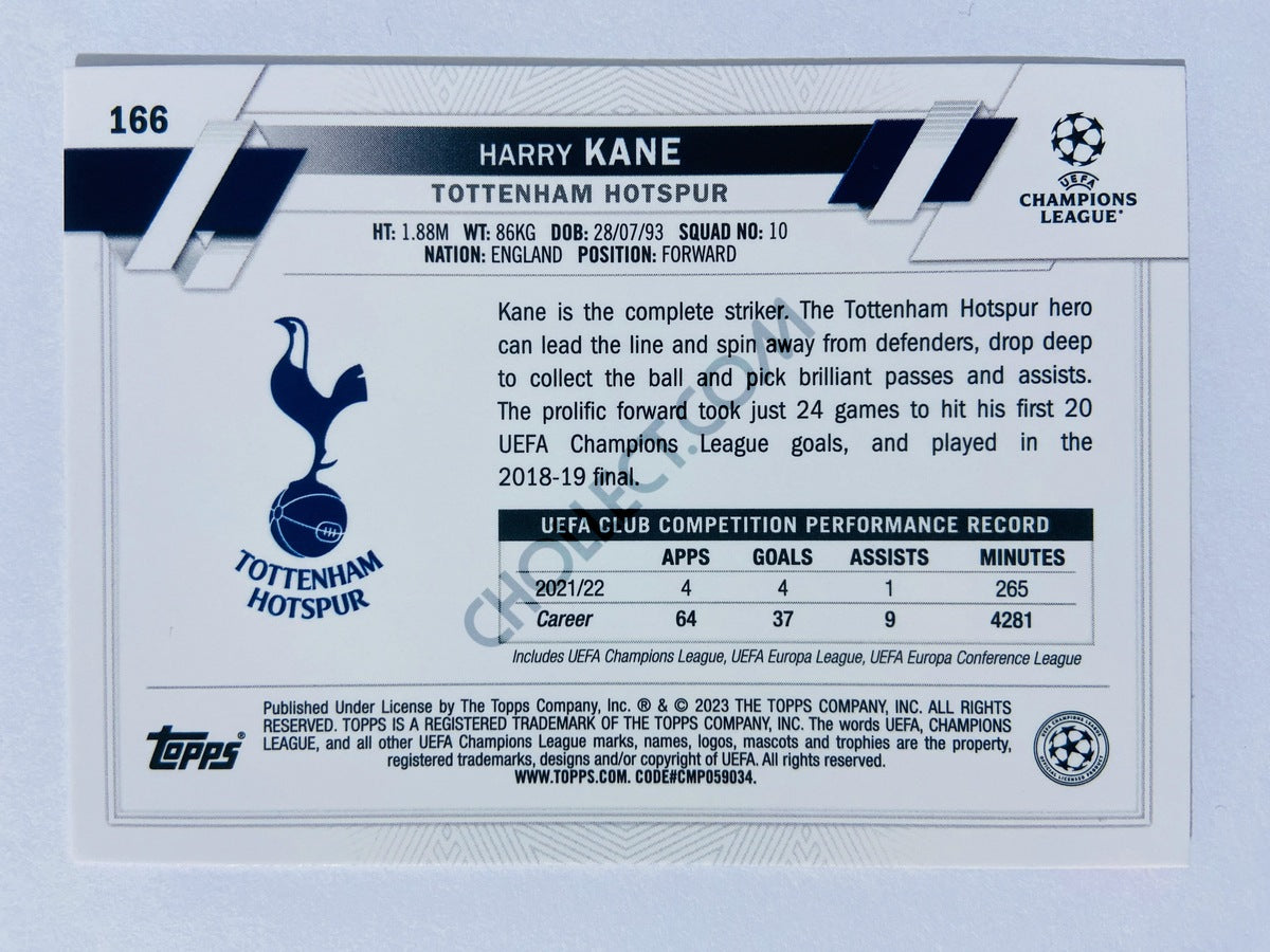 Harry Kane - Tottenham Hotspur 2022-23 Topps UEFA Club Competitions Inferno Foil Parallel #166