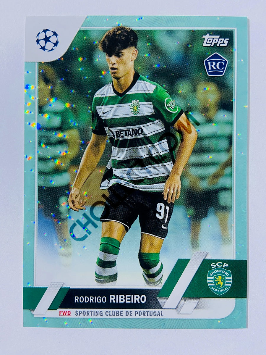 Rodrigo Ribeiro - Sporting Clube de Portugal 2022-23 Topps UEFA Club Competitions #194 Icy Aqua Foil Parallel RC Rookie #069/399