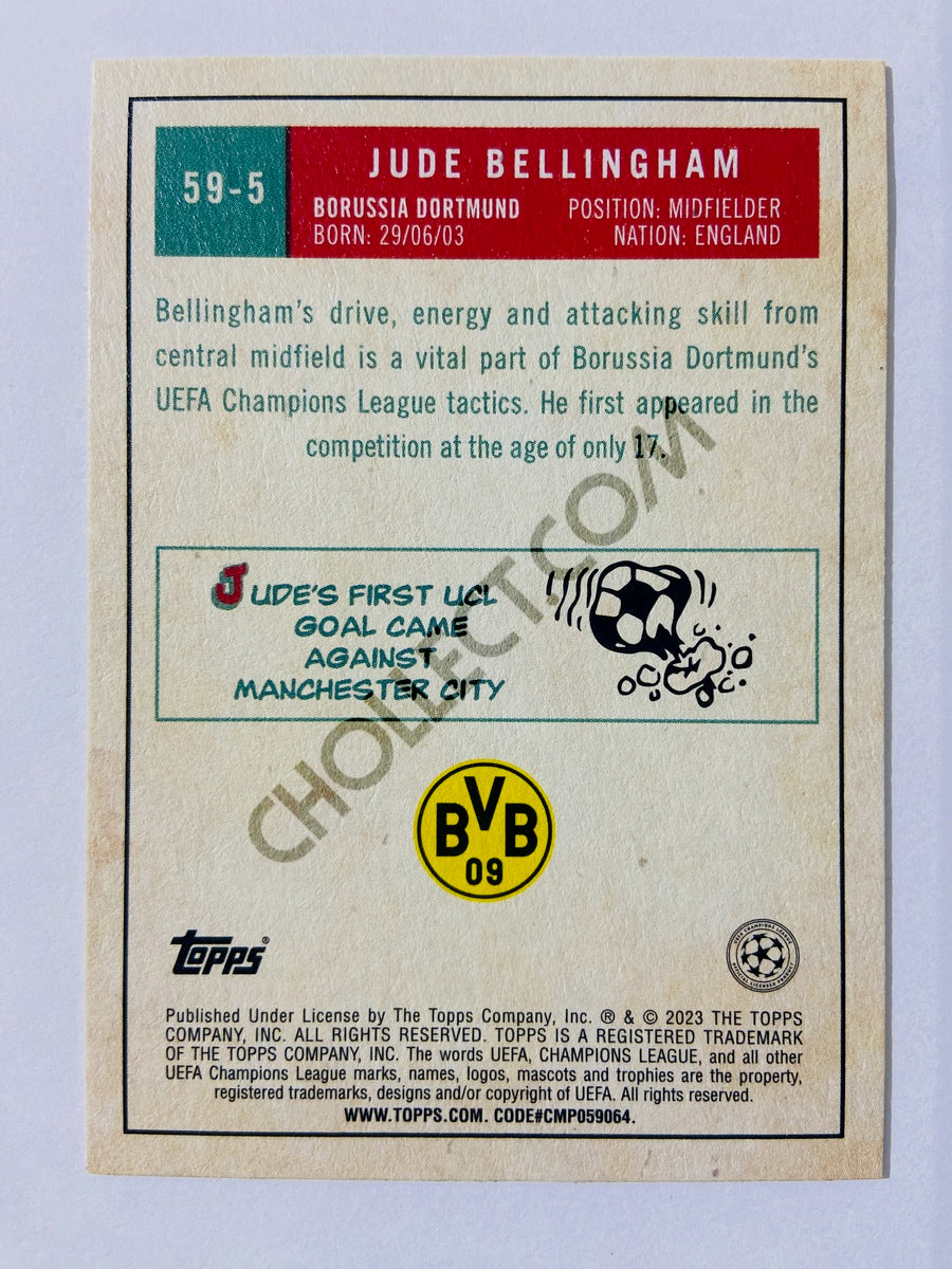 Jude Bellingham - Borussia Dortmund 2022-23 Topps UEFA Club Competitions 1959 Topps #59-5