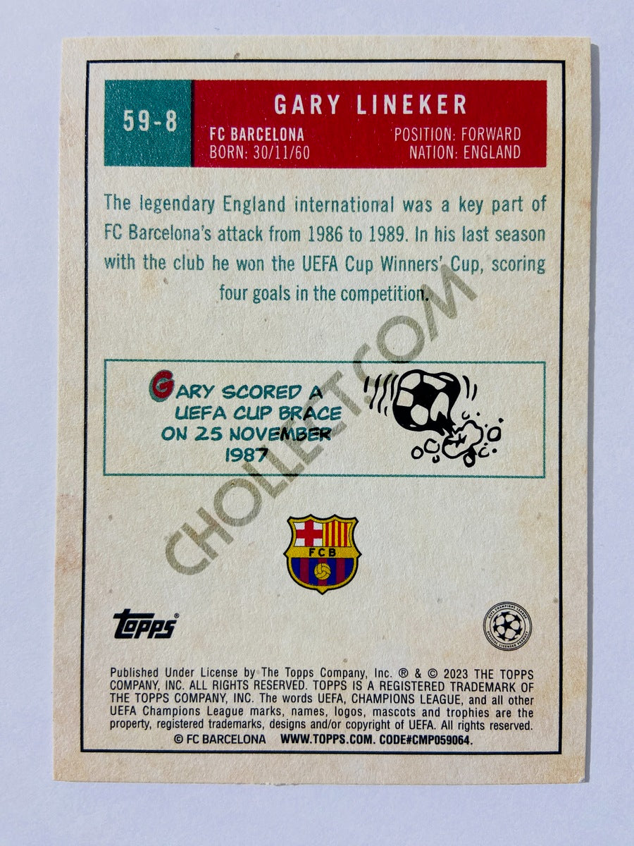 Gary Lineker - FC Barcelona 2022-23 Topps UEFA Club Competitions 1959 Topps #59-8