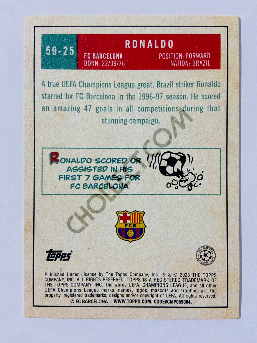 Ronaldo - FC Barcelona 2022-23 Topps UEFA Club Competitions 1959 Topps #59-25