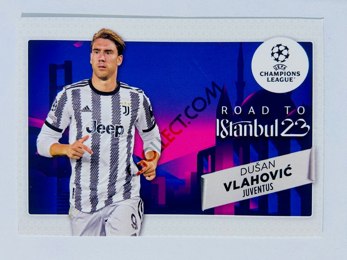 Dusan Vlahovic - Juventus 2022-23 Topps UEFA Club Competitions Road to the Final #RF-11