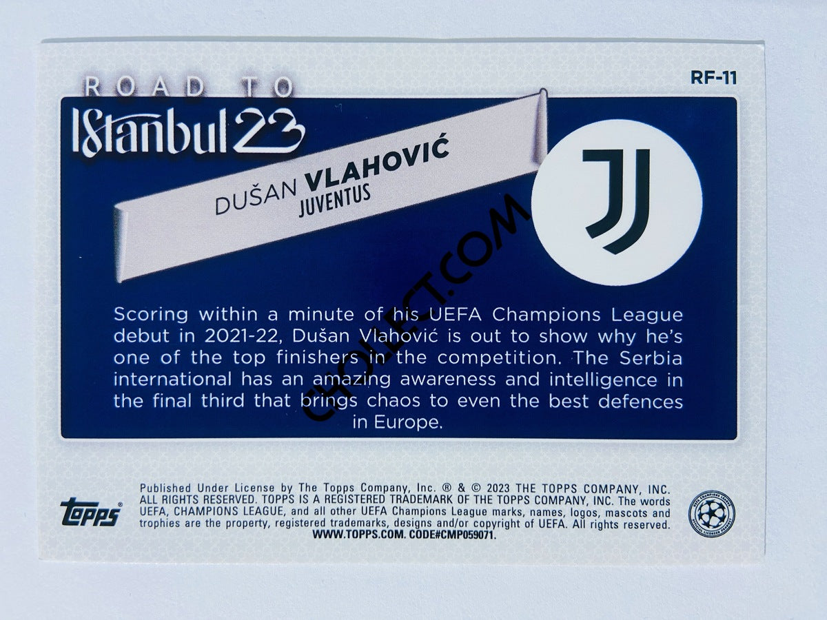 Dusan Vlahovic - Juventus 2022-23 Topps UEFA Club Competitions Road to the Final #RF-11