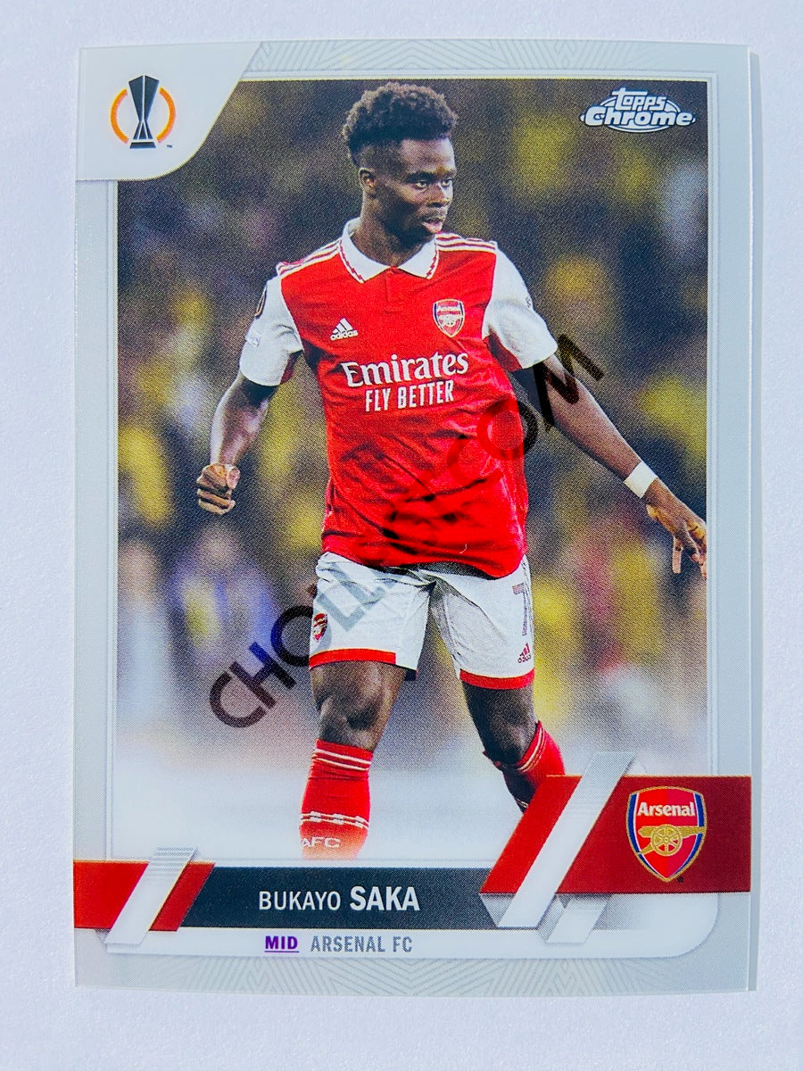 Bukayo Saka - Arsenal FC 2022-23 Topps Chrome UEFA Club Competitions #25