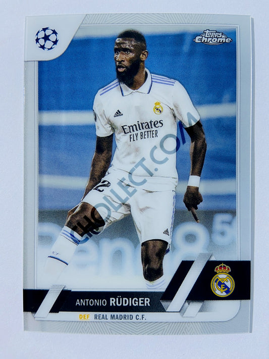 Antonio Rüdiger - Real Madrid C.F. 2022-23 Topps Chrome UEFA Club Competitions #58